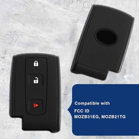 KeyGuardz Keyless Entry Remote Car Smart Key Fob Outer Shell Cover Soft Rubber Case for Toyota Prius MOZB31TG, MOZB31EG in Saudi Arabia
