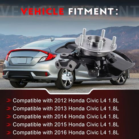 LK098 مجموعة محور عجلة القيادة الأمامية اليمنى، تناسب 2012-2016 Honda Civic 1.8L، استبدال #51211-TR3-Y00، 51211-TR0-A00، جانب الركاب in Saudi Arabia