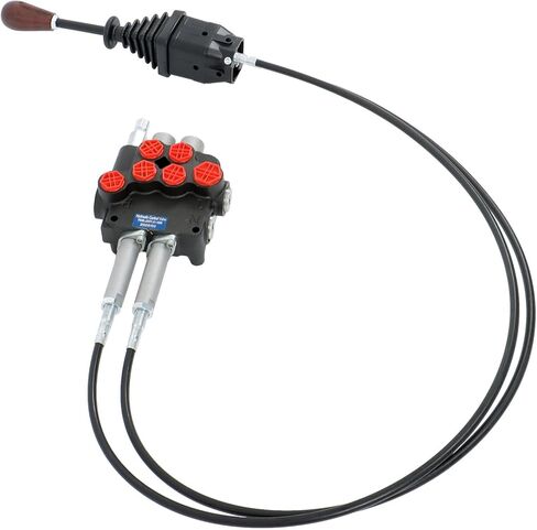 2 Spool Valve 80lpm/ 21gpm+Cables+Joystick Replacement for Cable Remote Control Valve Kit in Saudi Arabia