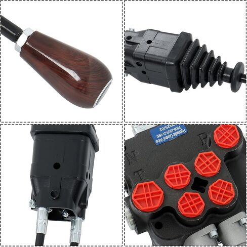 2 Spool Valve 80lpm/ 21gpm+Cables+Joystick Replacement for Cable Remote Control Valve Kit in Saudi Arabia