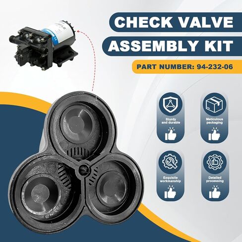 94-232-06 Check Valve Assembly Kit Replace Fit for Shurflo Fresh Water Pumps, Water Check Pump Valve Assembly in Saudi Arabia