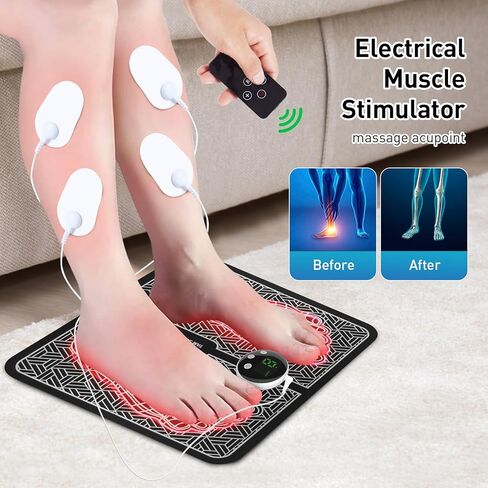 Phixnozar TENS & PMS، محفز العصب الإلكتروني عبر الجلد، تدليك القدم EMS لاسترخاء العضلات، شاشة عرض LCD in Saudi Arabia
