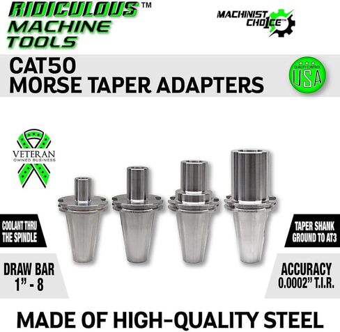 CAT50 MORSE TAPER 4 ADAPTOR G2.5 X 30,000 RPM (0.0002 T.I.R.) Machinist Choice in Saudi Arabia