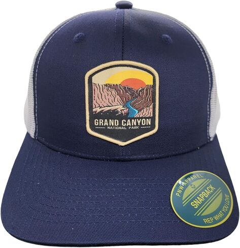 Grand Canyon Trucker Hat w/Mesh Backing National Park Woven Patch in Saudi Arabia
