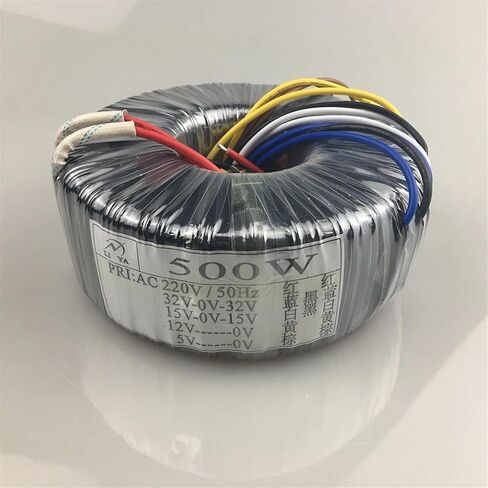 500W Toroidal 220V to Dual 32V Dual 15V Single 12V Single 5V HiFi Amplifier Power DIY Accessories(Transformer) in Saudi Arabia