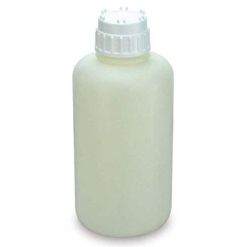 زجاجة تفريغ HDPE من Globe Scientific 7092000، شديدة التحمل، بيضاء، غطاء لولبي PP 53 مم، سعة 2 لتر، عبوة من 12 قطعة in Saudi Arabia