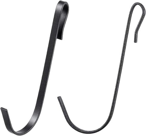 Teaaha 30 PCS J Hooks for Hanging, 2.4 Inch Clip-On Stainless Steel Wire Shelf Hooks, J Shaped Rack Hanger Sink Grid Hook for Hanging Closet, Kitchen Utensil, Pot, Pan, Bags in Saudi Arabia