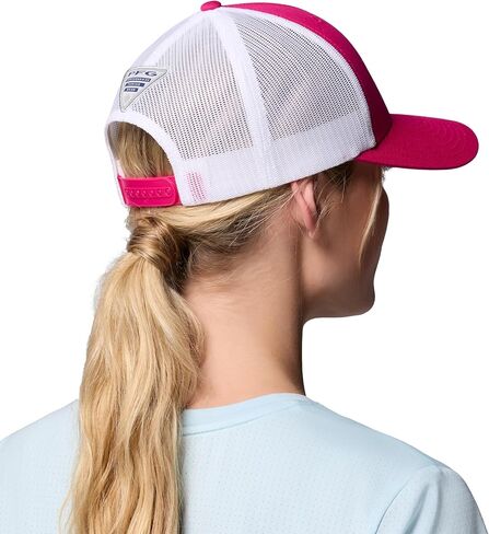 Columbia Women's PFG Mesh Ball Cap, Guava Pink/Tiki Pink/Flamingo, One Size in Saudi Arabia