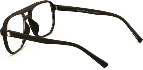 Square Large Progressive Anti-Blue Reading Glasses – No Line, No Bubble – Zero Power on Top Reader CR17 in Saudi Arabia