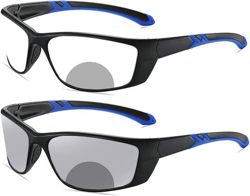 willochra Sports Transition Photochromic Bifocal Reading Glasses for Men Wrap Around Safety Glasses with Readers sunglasses in Saudi Arabia