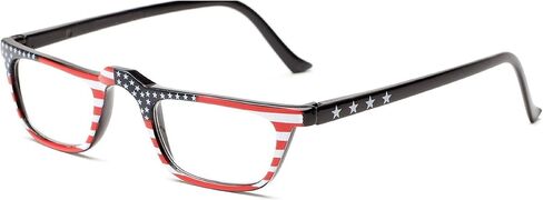The All American Reader Reading Glasses, Rectangle Style Fully Magnified Eyeglasses for Men and Women + 2.50 Stars on Top in Saudi Arabia