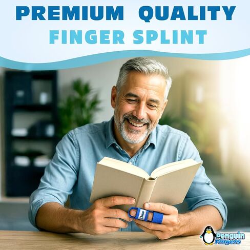 Penguin Finger Ice Pack & Splint - Cold Gel Compression Wrap, Ultra Flexible, One Size Fits All, Reusable Pain Relief for Arthritis, Trigger Finger, Swelling, Injuries and Recovery in Saudi Arabia