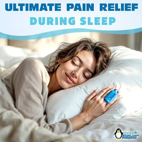 Penguin Finger Ice Pack & Splint - Cold Gel Compression Wrap, Ultra Flexible, One Size Fits All, Reusable Pain Relief for Arthritis, Trigger Finger, Swelling, Injuries and Recovery in Saudi Arabia