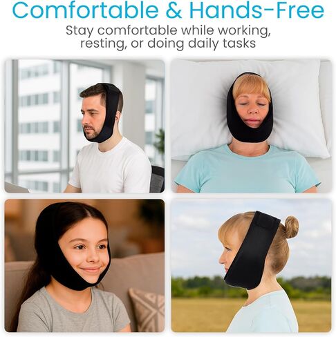 Vive Jaw Ice Pack Wrap for Face & Oral Surgery - Wisdom Teeth Ice Head Mask - Hot & Cold, Reusable, Iced Icepack for Face - Tooth Pain, Extraction - Tonsillectomy Recovery, Relief for Injuries in Saudi Arabia