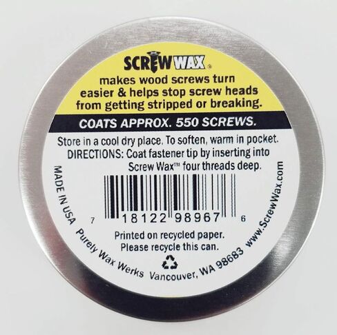 Screw Wax Premium Wood Screw Lubricant Recommended for Zipbolt Products in Saudi Arabia