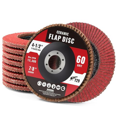 5 Pack Zirconia Flap Discs 4 1/2" 40 Grit Flap Discs for Angle Grinder T29 Grinding Wheels for Metal,Wood,Stainless Steel Grinding and Stock Removal in Saudi Arabia