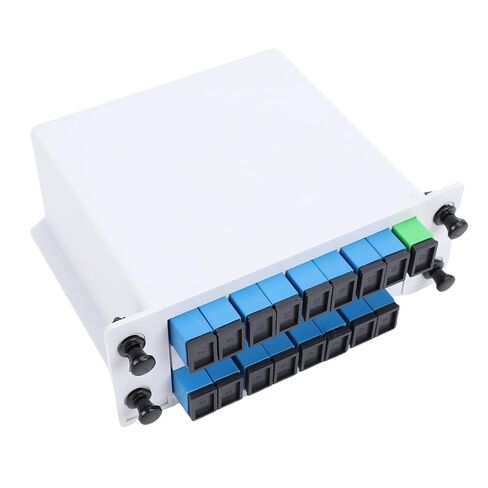 Eujgoov 1x16 SC UPC كاسيت بطاقة التوصيل في PLC وحدة الفاصل 1x16 ميناء الألياف مقسم بصري لمشاريع الكابلات المنزلية in Kuwait