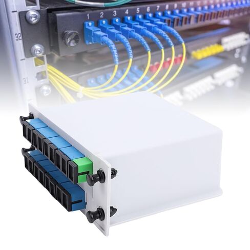 Eujgoov 1x16 SC UPC كاسيت بطاقة التوصيل في PLC وحدة الفاصل 1x16 ميناء الألياف مقسم بصري لمشاريع الكابلات المنزلية in Kuwait