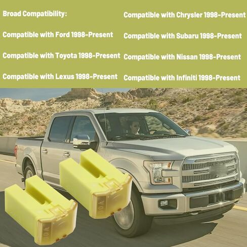 60 Amp Fuse Compatible with Ford Toyota L-e-x-u-s Chrysler Subaru Nissan Infiniti 1998-Present Replace for 927-1060 9271060 82211FC160 XR8Z-14526-AA XR8Z14526AA 90982-08304 9098208304,2Pcs in Saudi Arabia