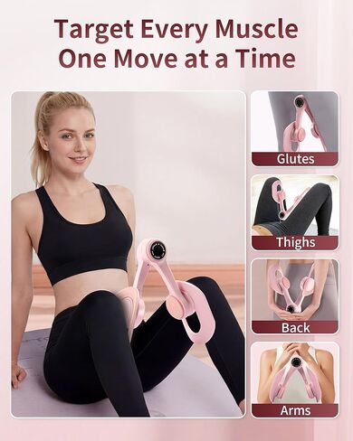 Thigh Trainer for Women, 360° Adjustable Pelvic Floor Muscle Trainer for Kegel Exerciser, Inner Thigh Workout Equipment for Postpartum Recovery, Hip & Leg Shaping, Home Gym in Saudi Arabia
