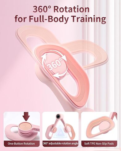Thigh Trainer for Women, 360° Adjustable Pelvic Floor Muscle Trainer for Kegel Exerciser, Inner Thigh Workout Equipment for Postpartum Recovery, Hip & Leg Shaping, Home Gym in Saudi Arabia