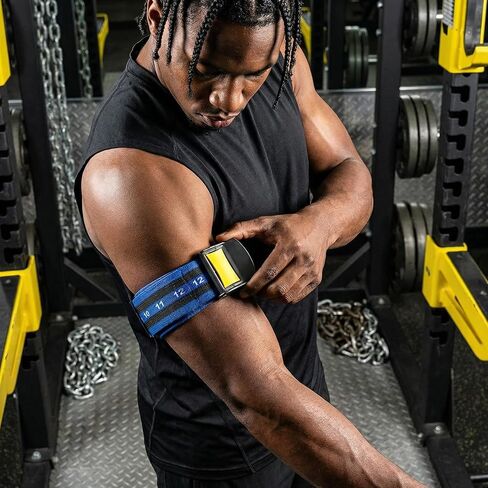 4Pack PRO Blood Flow Restriction Bands for Arms & Legs - Occlusion Training Bands, Gain Muscle Without Heavy Weight Lifting, Strong Elastic Strap & Quick-Release in Saudi Arabia
