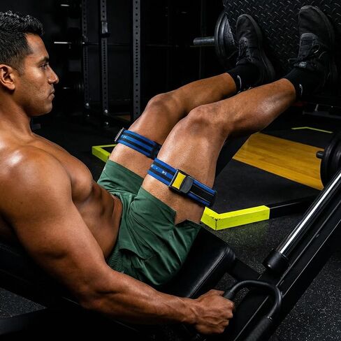 4Pack PRO Blood Flow Restriction Bands for Arms & Legs - Occlusion Training Bands, Gain Muscle Without Heavy Weight Lifting, Strong Elastic Strap & Quick-Release in Saudi Arabia