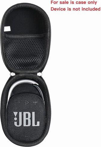 حافظة سفر صلبة من Adada لجهاز JBL Clip 4 /JBL Clip 5 - مكبر صوت بلوتوث صغير محمول (أسود) in Saudi Arabia