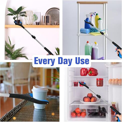 6 عبوات من أداة Grabber Reacher القابلة للطي مقاس 32 بوصة، أداة التقاط Reacher Grabber مع فك عريض 4 بوصة ورأس دوار 360 درجة، أدوات الإمساك لكبار السن في الهواء الطلق وداخل المنزل (أزرق) in Saudi Arabia