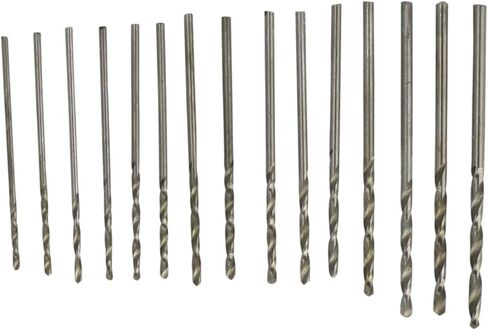 SE High Speed Steel Drill Bit Set - Premium Drill Bits for Wood, Metal, Plastic - Set of 15 Pcs - 82616MD in Saudi Arabia