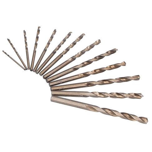 HSS CO Drill BIT Set Jobber Drill Bits Premium Cobalt Alloy 13 Piece Metric Sizes 2.5mm to 6.5mm for Metal Wood Plastic DIY Professional Construction in Saudi Arabia