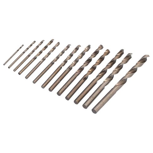 HSS CO Drill BIT Set Jobber Drill Bits Premium Cobalt Alloy 13 Piece Metric Sizes 2.5mm to 6.5mm for Metal Wood Plastic DIY Professional Construction in Saudi Arabia