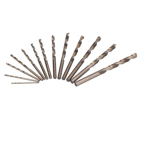 HSS CO Drill BIT Set Jobber Drill Bits Premium Cobalt Alloy 13 Piece Metric Sizes 2.5mm to 6.5mm for Metal Wood Plastic DIY Professional Construction in Saudi Arabia
