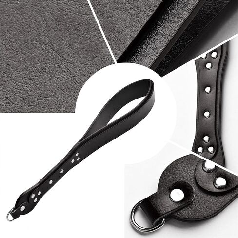 WAKALALA 15.7" Equestrian Crop with Full PU Leather Grip | Lightweight & Non-Slip Training Whip | Fatigue-Free Ergonomic Riding Bat for Women Riders & Instructors | Heavy-Duty Black in Saudi Arabia