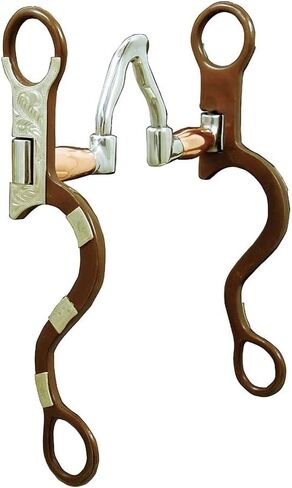FES Cathedral Mouth Horse Bit with Antique Finish | Enhances Horse Balance & Head Set | Individual Side Schooling | Promotes Salivation & Sensitivity | Antique Finish with Silver Overlay in Saudi Arabia