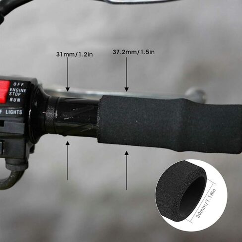 DAUERHAFT Wear-Resistant Handlebar Cover Foam Handle Cover Grips for R1150GS for Quad Bike for for Scooters in Saudi Arabia