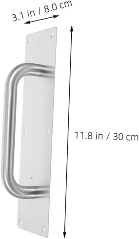 TEHAUX Fire Door Handle Set Double Sided Door Pulls Stainless Steel for Residential in Saudi Arabia