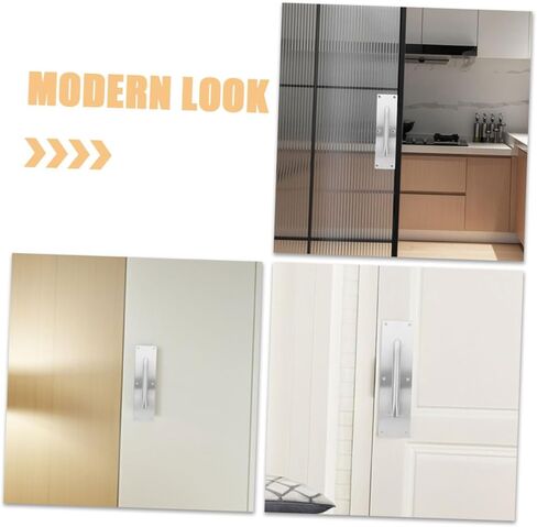TEHAUX Fire Door Handle Set Double Sided Door Pulls Stainless Steel for Residential in Saudi Arabia