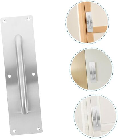 TEHAUX Fire Door Handle Set Double Sided Door Pulls Stainless Steel for Residential in Saudi Arabia