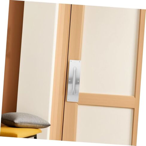 NUOBESTY قطعتان من مقابض سحب أبواب النار من الفولاذ المقاوم للصدأ، تصميم مريح من أجل سلاسة مناسبة للبوابات الخارجية الداخلية، طراز حديث بسيط in Saudi Arabia