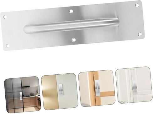 NUOBESTY قطعتان من مقابض سحب أبواب النار من الفولاذ المقاوم للصدأ، تصميم مريح من أجل سلاسة مناسبة للبوابات الخارجية الداخلية، طراز حديث بسيط in Saudi Arabia