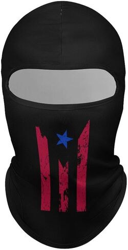 Puerto Rico Flag Balaclava Face Mask Ski Full Face Mask Windproof Sun UV Protection Hood for Women Men in Saudi Arabia