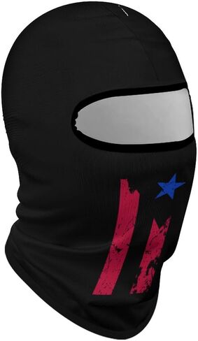 Puerto Rico Flag Balaclava Face Mask Ski Full Face Mask Windproof Sun UV Protection Hood for Women Men in Saudi Arabia