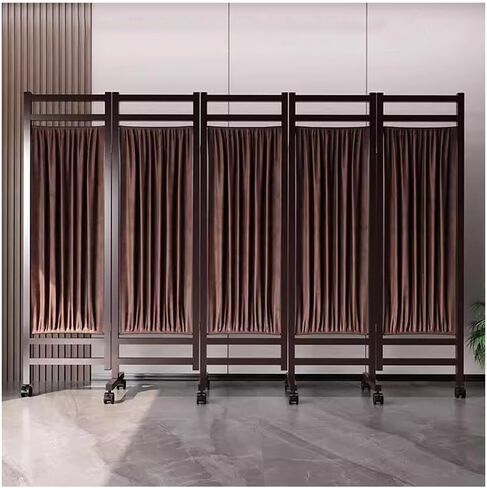 Foldable Privacy Screen, 6 Ft Tall Room Divider Screens Medical Privacy Screen On Wheels for Nursing Home Medical Clinic Spa Lab (Color : Blue, Size : 5PCS) in Saudi Arabia