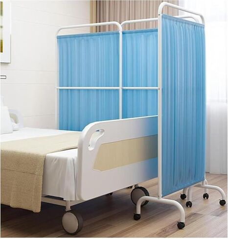 Panel Foldable Medical Privacy Screen Mobile Medical Privacy Screen Room Divider, 180cm High Foldable Room Divider Temporary Fence for Clinic/Ward/Examination Room, Space in Saudi Arabia