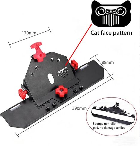 45 Degree Tile Chamfering Tool, Angle Grinder Tool for Tile Chamfering, Tile Cutting Tools ONLY for 4-1/2’’ & 5’’ Angle Grinder with Red Knobs in Saudi Arabia