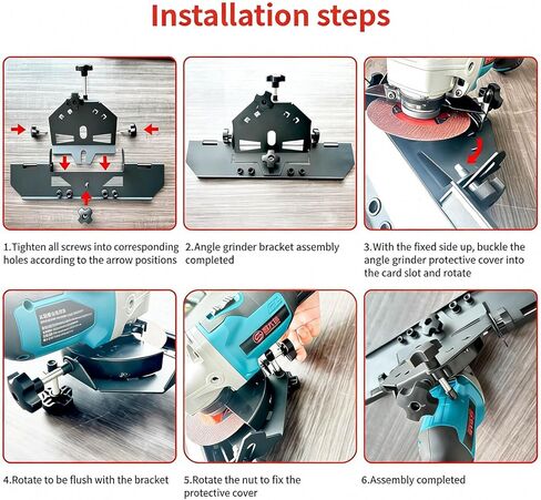 45 Degree Tile Chamfering Tool, Angle Grinder Tool for Tile Chamfering, Tile Cutting Tools ONLY for 4-1/2’’ & 5’’ Angle Grinder with Red Knobs in Saudi Arabia