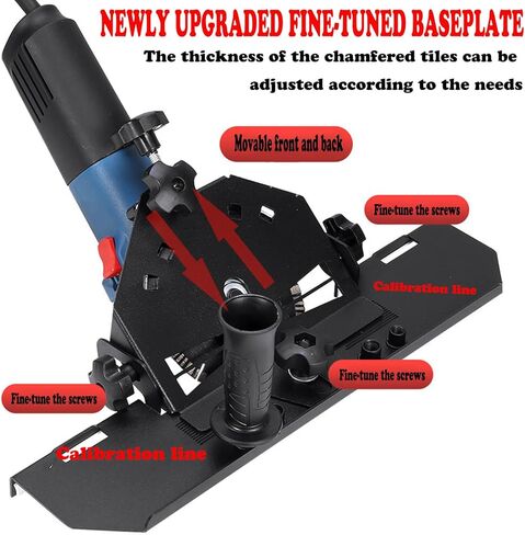 45 Degree Tile Chamfering Tool, Angle Grinder Tool for Tile Chamfering, Tile Cutting Tools ONLY for 4-1/2’’ & 5’’ Angle Grinder with Red Knobs in Saudi Arabia