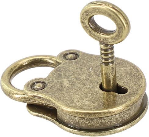Vintage Bear-Shaped Padlock for Luggage, Handbags & Small Boxes – Zinc Alloy Construction with Antique Bronze Plating, 37 x 22 mm Compact Security Lock with 1 Key in Saudi Arabia