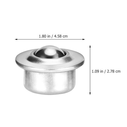 minkissy 4pcs 1.8 Inch Carbon Steel Ball Casters Roller Stand Bearings Swivel Transfer Units for Material Transport and Furniture Material Handling in Saudi Arabia
